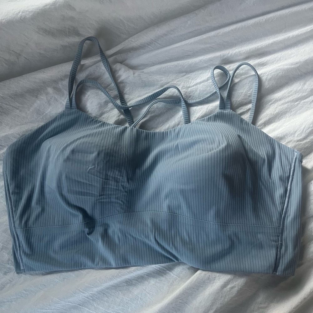 LuLuLemon Light Blue, Light Support bra/yoga top - XL